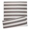 Contemporary Home Living 4&#x27; x 6&#x27; Stone Gray and White Striped Rectangular Outdoor Area Throw Rug